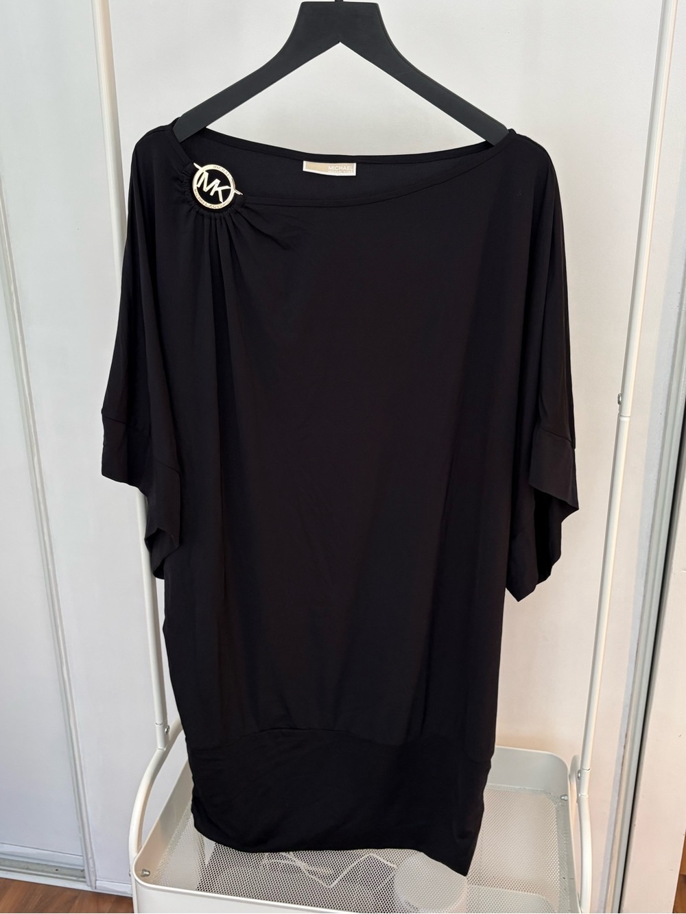 Michael Kors | Black Tunic with Gold MK Accent